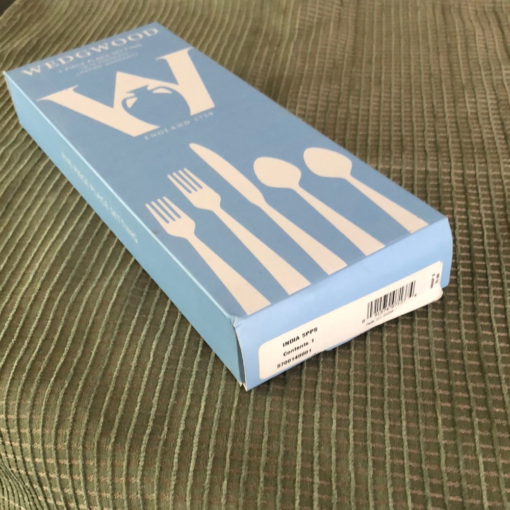 Wedgwood India 5 piece place setting 18/10 stainless.